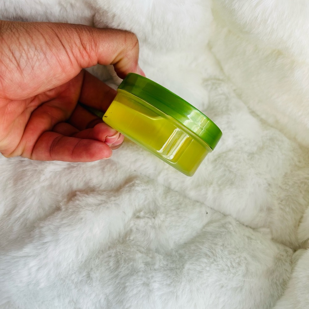 Green and Yellow Cosmetic Jar